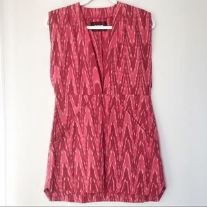 Reformation Pink Geo Print Mini Dress